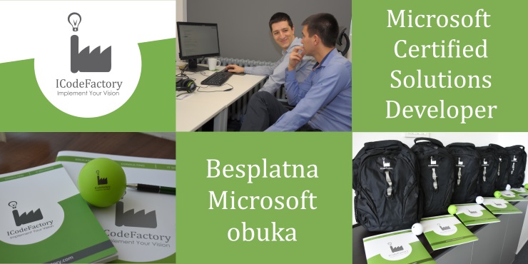 ICodeFactory, Besplatna Microsoft obuka, Microsoft Certified Solutions Developer